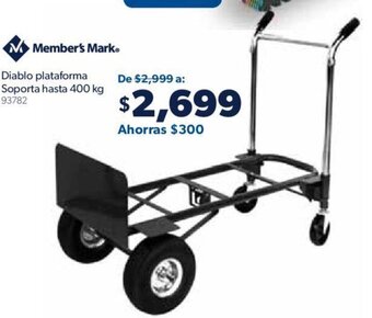 Sam's Club Member's Mark Diablo plataforma Soporta hasta 400 kg oferta