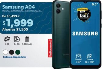 Sam's Club Samsung A04 oferta