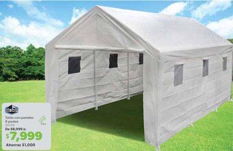 KING CANOPY Toldo con paredes 8 postes