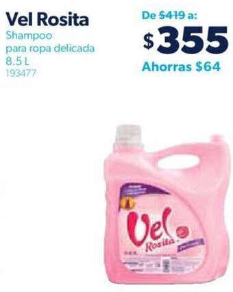 Vel Rosita Shampoo para ropa delicada 8.5 L