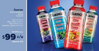 Sam's Club Suerox Bebida Hidratante 8 iones 6/630 ml oferta