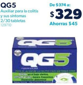 QG5 Auxiliar para la colitis y sus síntomas 2/30 tabletas