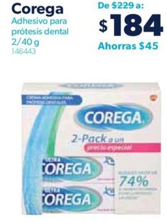 Corega Adhesivo para prótesis dental 2/40 g