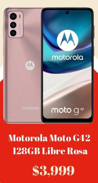 Elektra Motorola Moto G42 128GB Libre Rosa oferta
