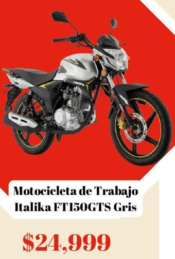 Elektra Motocicleta de Trabajo Italika FT150GTS Gris oferta