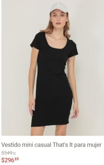Liverpool Vestido mini casual That's It para mujer oferta
