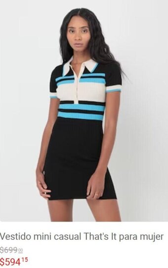 Liverpool Vestido mini casual That's It para mujer oferta