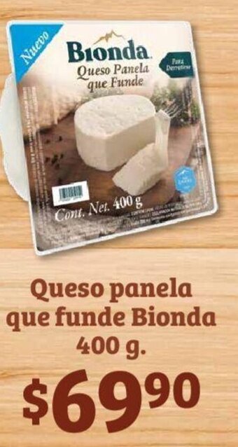 Soriana Mercado Queso panela que funde Bionda 400 g oferta