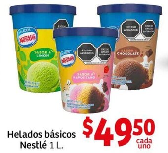 Soriana Mercado Helados básicos Nestlé 1 L oferta