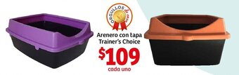 Soriana Mercado Arenero con tapa Trainer's Choice oferta