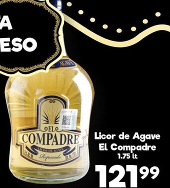 Licor de Agave El Compadre 1.75lt