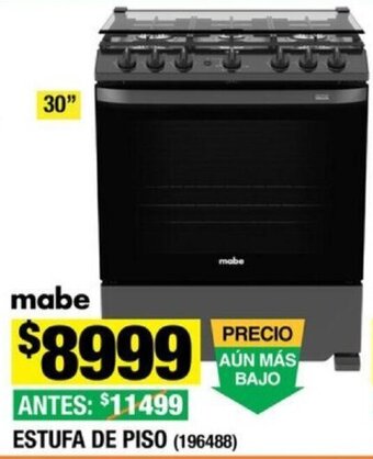 The Home Depot Whirlpool ESTUFA DE PISO 30" oferta