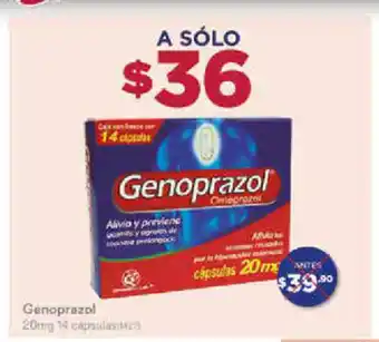 Farmacias del Ahorro Genoprazol 20mg 14 capsulas oferta