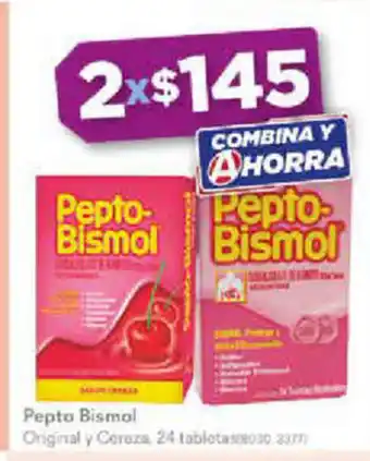 Pepto Bismol Original y Cereza 24 Tableta