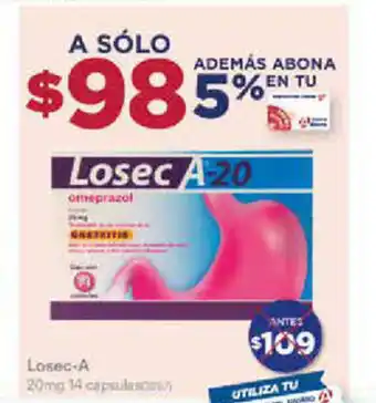 Farmacias del Ahorro Losec-A 20mg 14 capsulas oferta