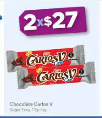 Chocolate Carlos V Sugar Free 17g