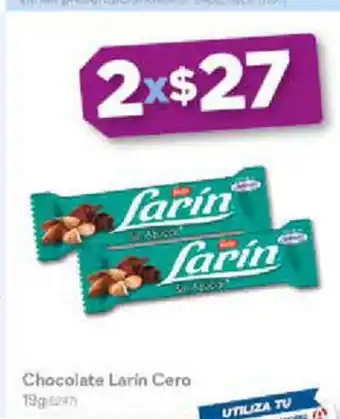 Farmacias del Ahorro Chocolate Larin Cero 19g oferta