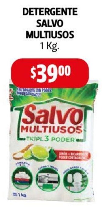 Farmacias Guadalajara SALVO MULTIUSOS DETERGENTE 1 Kg. oferta