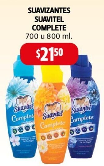 Farmacias Guadalajara SUAVIZANTES SUAVITEL COMPLETE 700 u 800 ml oferta