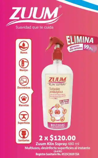Zuum Klin Sspray 480ml