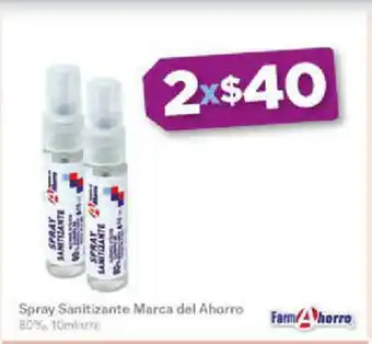 Farmacias del Ahorro Spray Sanitizante Marca del Ahorro oferta