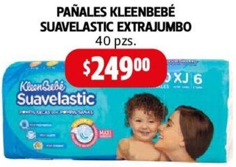 Farmacias Guadalajara PAÑALES KLEENBEBÉ SUAVELASTIC EXTRAJUMBO 40 pzs oferta