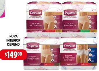 Farmacias Guadalajara ROPA INTERIOR DEPEND oferta
