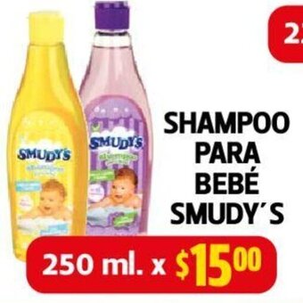 Farmacias Guadalajara SHAMPOO PARA BEBÉ SMUDY'S 250ml oferta