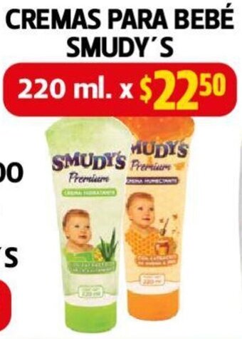 Farmacias Guadalajara CREMAS PARA BEBÉ SMUDY'S 220ml oferta