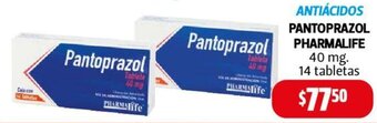 Farmacias Guadalajara ANTIÁCIDOS PANTOPRAZOL PHARMALIFE 40 mg. 14 tabletas oferta