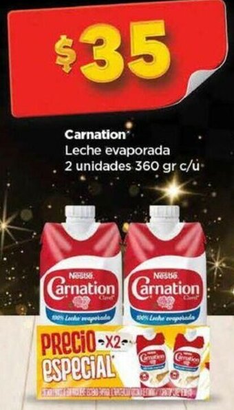 Bodega Aurrerá Carnation Leche evaporada 2 unidades 360 gr oferta
