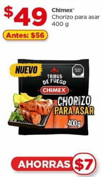 Bodega Aurrerá Chimex Chorizo para asar 400 g oferta