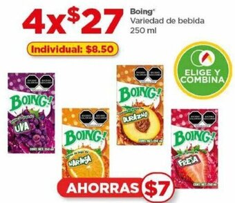 Boing Variedad de bebida 4x250ml