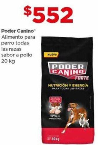 Bodega Aurrerá Poder Canino Alimento para perro todas las razas sabor a pollo 20 kg oferta