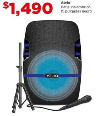 Bodega Aurrerá Atvio Bafle inalámbrico 15 pulgadas negro oferta