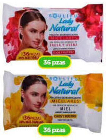 Bodega Aurrerá SOULIFUL Lady Natural 36pzas oferta