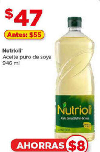 Bodega Aurrerá Nutrioli Aceite puro de soya 946 ml oferta