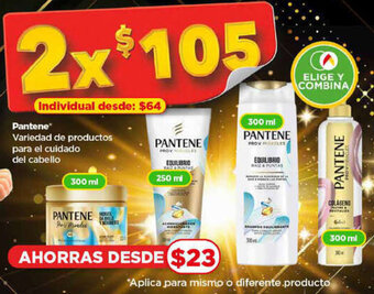 Bodega Aurrerá Pantene Variedad de productos para el cuidado del cabello oferta