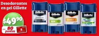 Soriana Híper Gillette Desodorantes en gel oferta