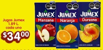 Jugos Jumex 1.89 L. cada uno