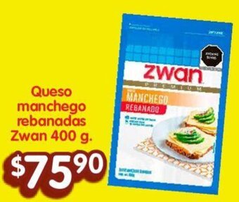 Soriana Híper Queso manchego rebanadas Zwan 400 g oferta