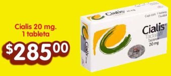 Cialis 20 mg. 1 tableta