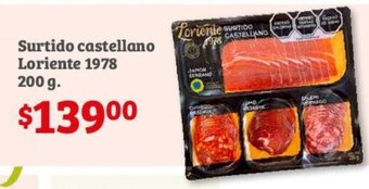 Soriana Híper Surtido castellano Loriente 1978 200 g. oferta