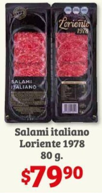Salami italiano Loriente 1978 80 g.