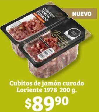 Soriana Híper Cubitos de jamón curado Loriente 1978 200 g. oferta
