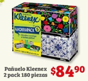 Pañuelo Kleenex 2 pack 180 piezas