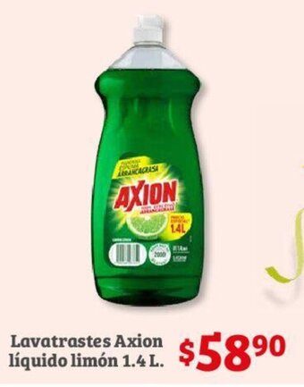 Soriana Híper Lavatrastes Axion líquido limón 1.4 L. oferta