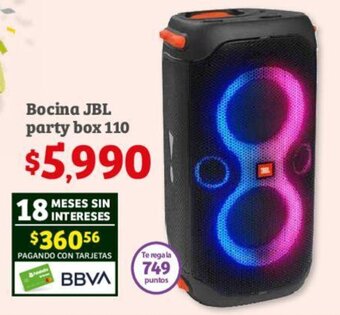 Soriana Híper Bocina JBL party box 110 oferta