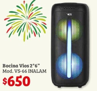 Soriana Híper Bocina Vios 2.6" Mod. VS-66 INALAM oferta