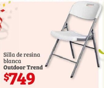 Soriana Híper Outdoor Trend Silla de resina blanca oferta
